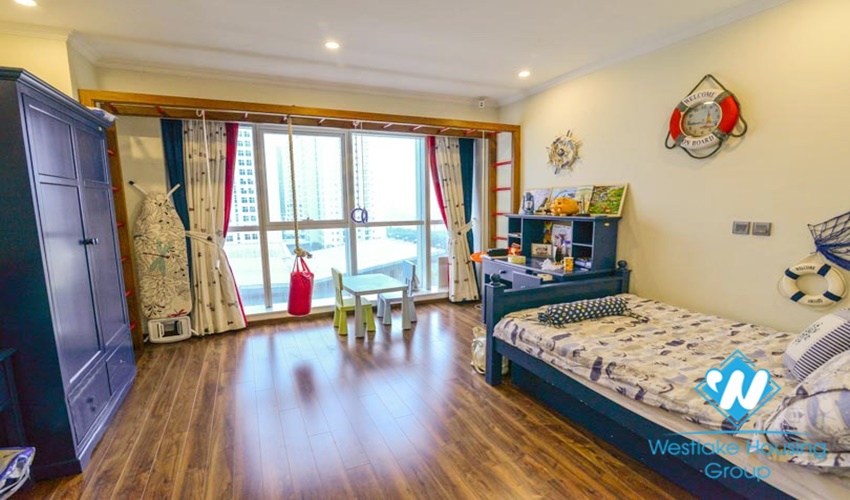 Nice design apartment with 4 bedrooms for rent in Ciputra, Ha Noi
